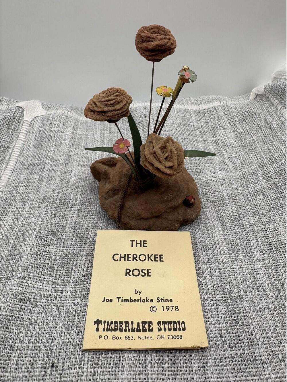 Vintage 1978 Cherokee Rose Sculpture Joe Timberlake Stine